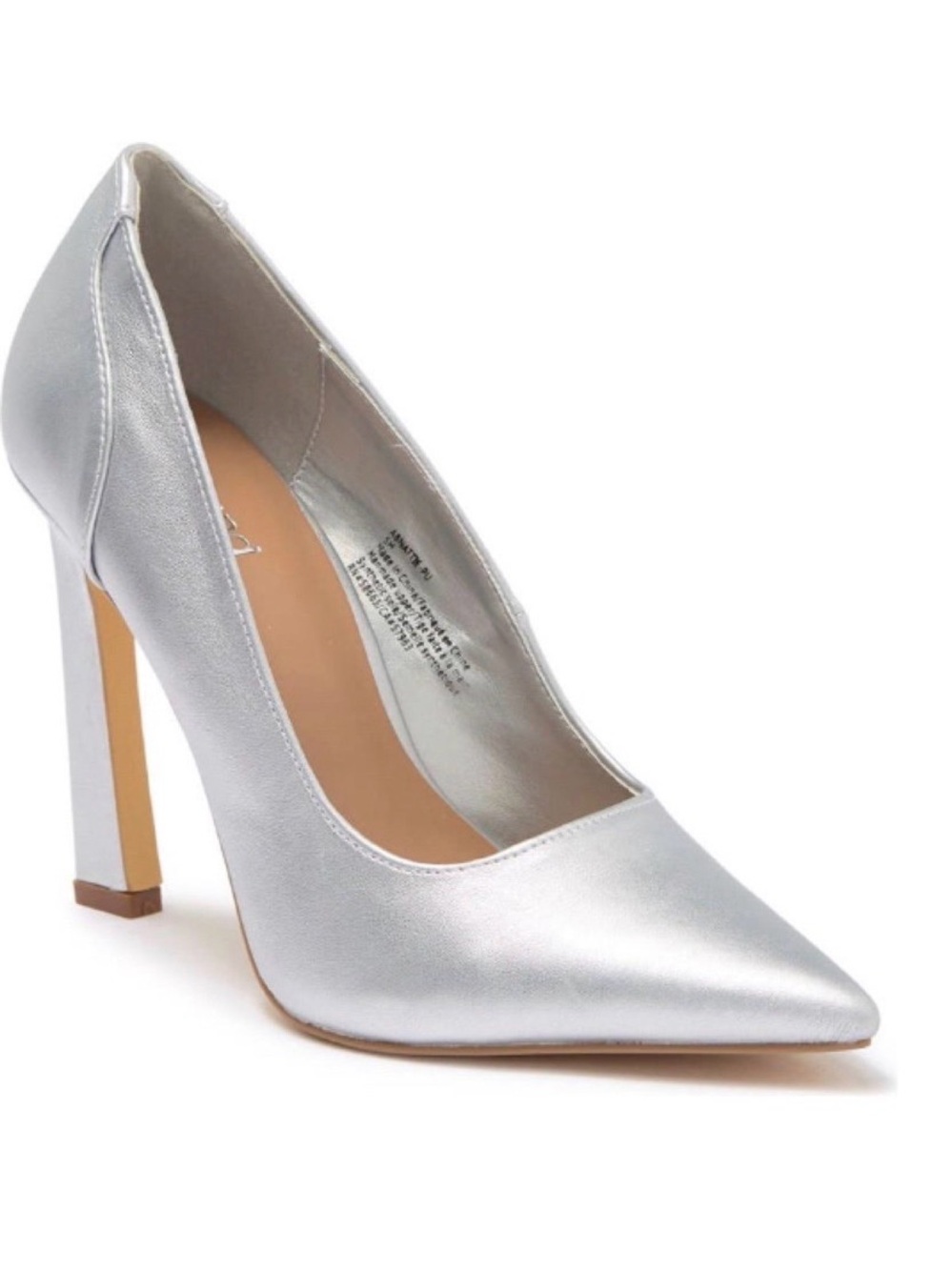 Abound Nattie metallic silver heels